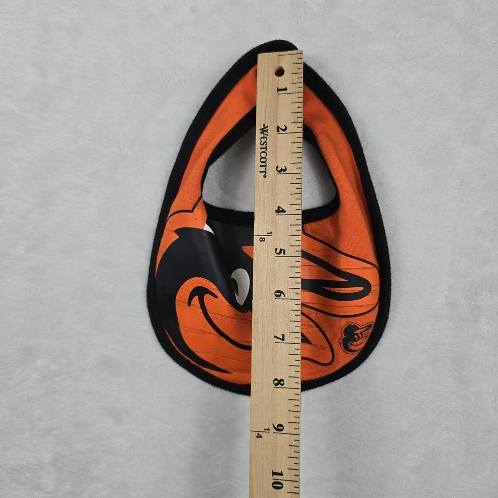 Baltimore Orioles MLB Baby Bib Bird Logo OSFA Baseball Orange Black